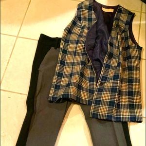 Vintage Pendleton Fitted Wool Vest -Fully Lined